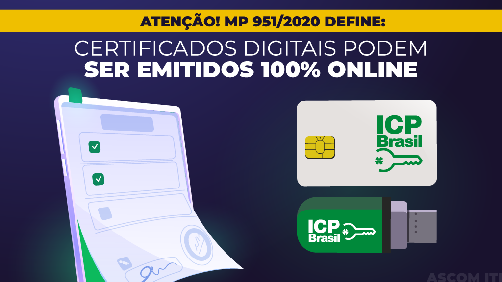 Certificados digitais podem ser emitidos 100% online